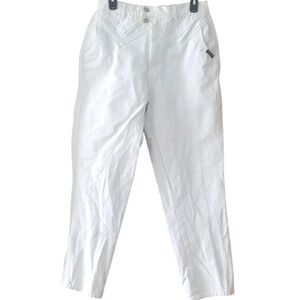 Rockies Vintage Double Yoke Double Button White Jeans Size 13/14 Inseam 36